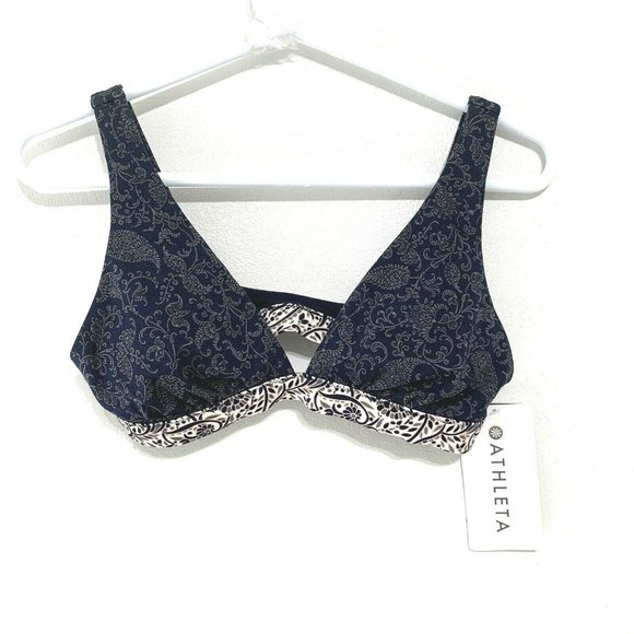 Athleta Aqualuxe Batik Bikini Top Size XS - Picture 2 of 6